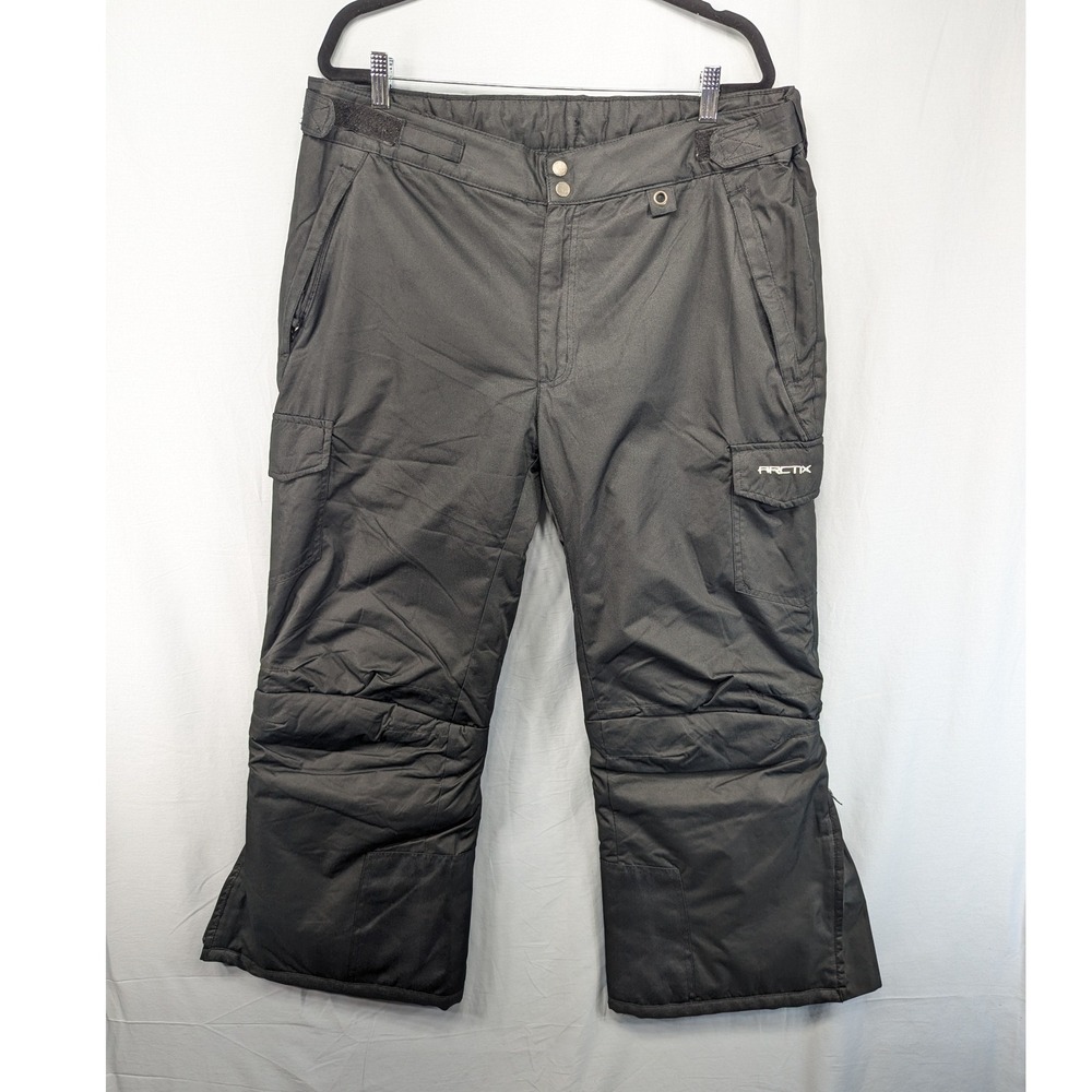 ARCTIX Mens Ski Snow Pants Black‎ Regular Fit Size XXL 2TG Waterproof Insulated